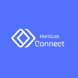 HarisLab Connect startup logo on Aura++