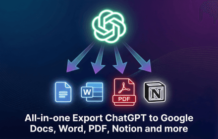 ChatGPT Conversation Exporter product preview for startup listing on Aura++