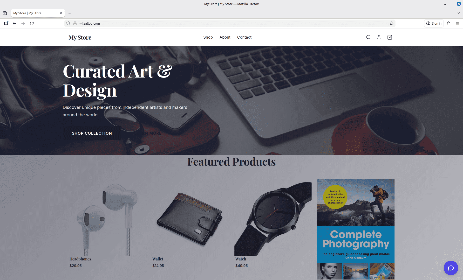CartOS Enterprise E-Commerce Platform product preview for startup listing on Aura++