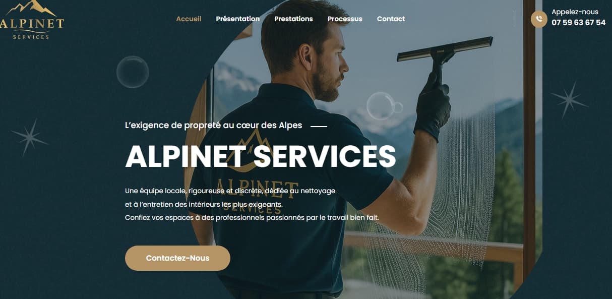 Alpinet Services product preview for startup listing on Aura++