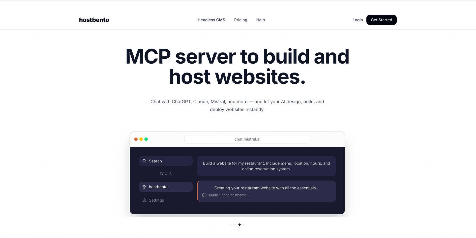 hostbento product preview for startup listing on Aura++