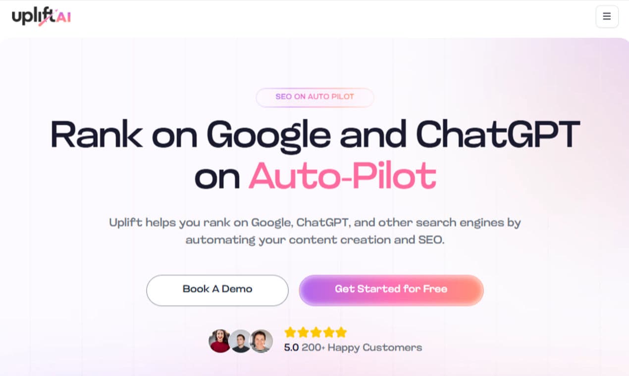 Uplift AI  product preview for startup listing on Aura++