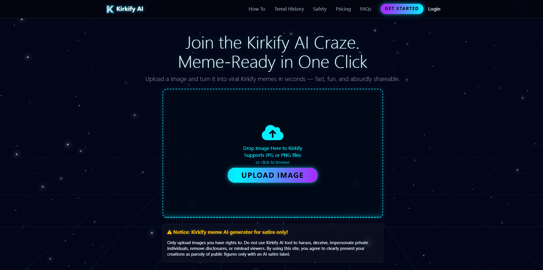 Kirkify AI product preview for startup listing on Aura++