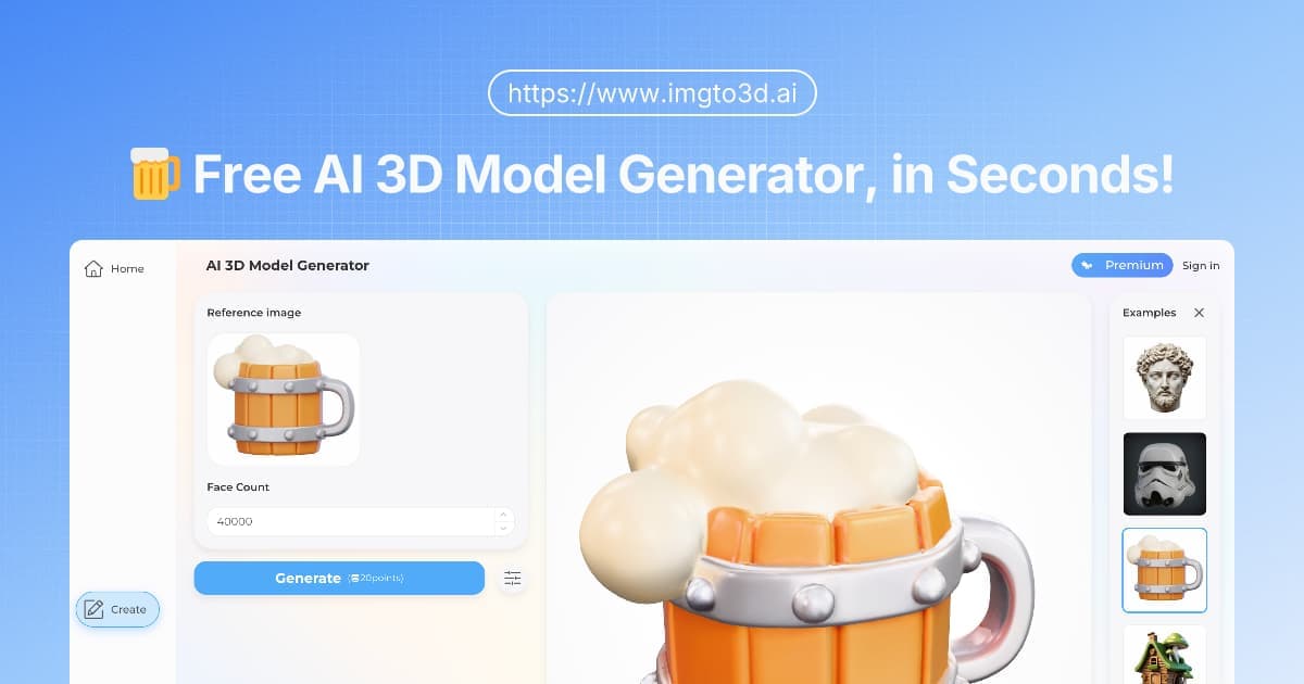 Image to 3D AI product preview for startup listing on Aura++
