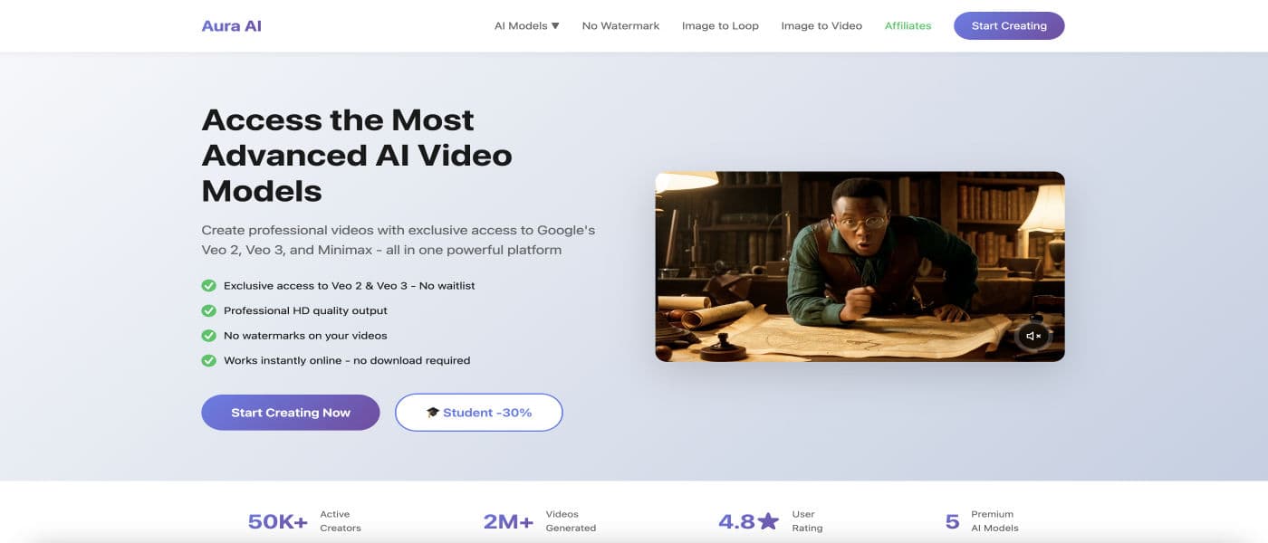 Aura AI product preview for startup listing on Aura++