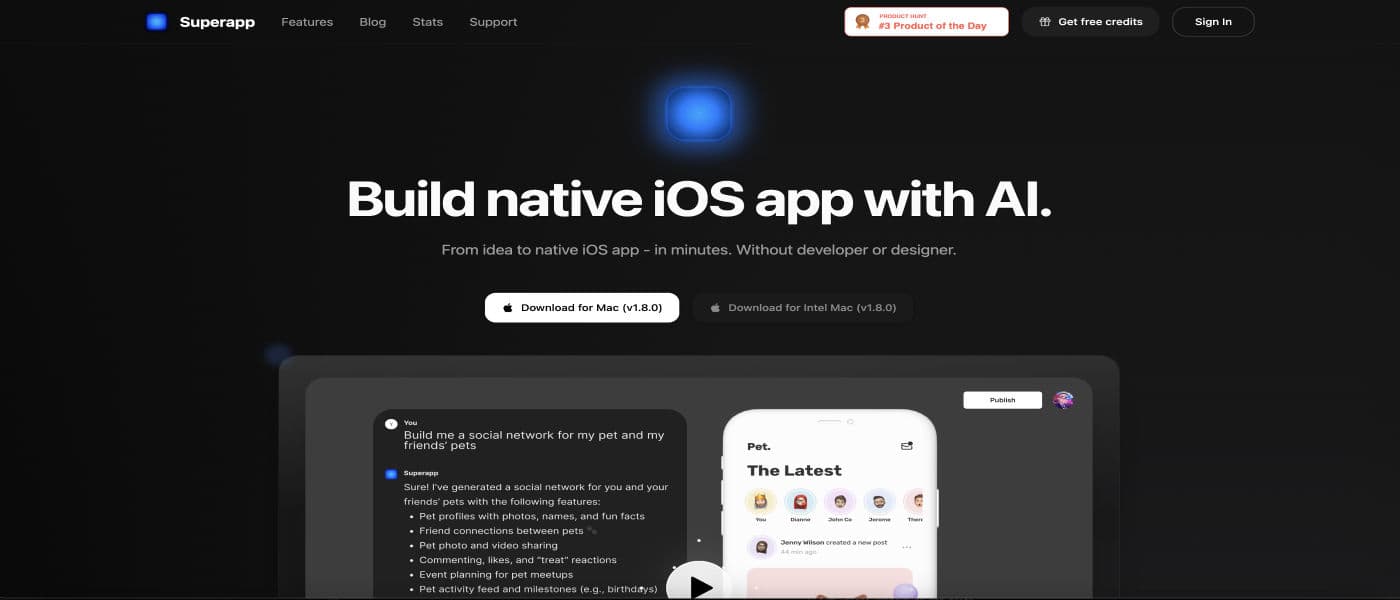 Superapp  product preview for startup listing on Aura++