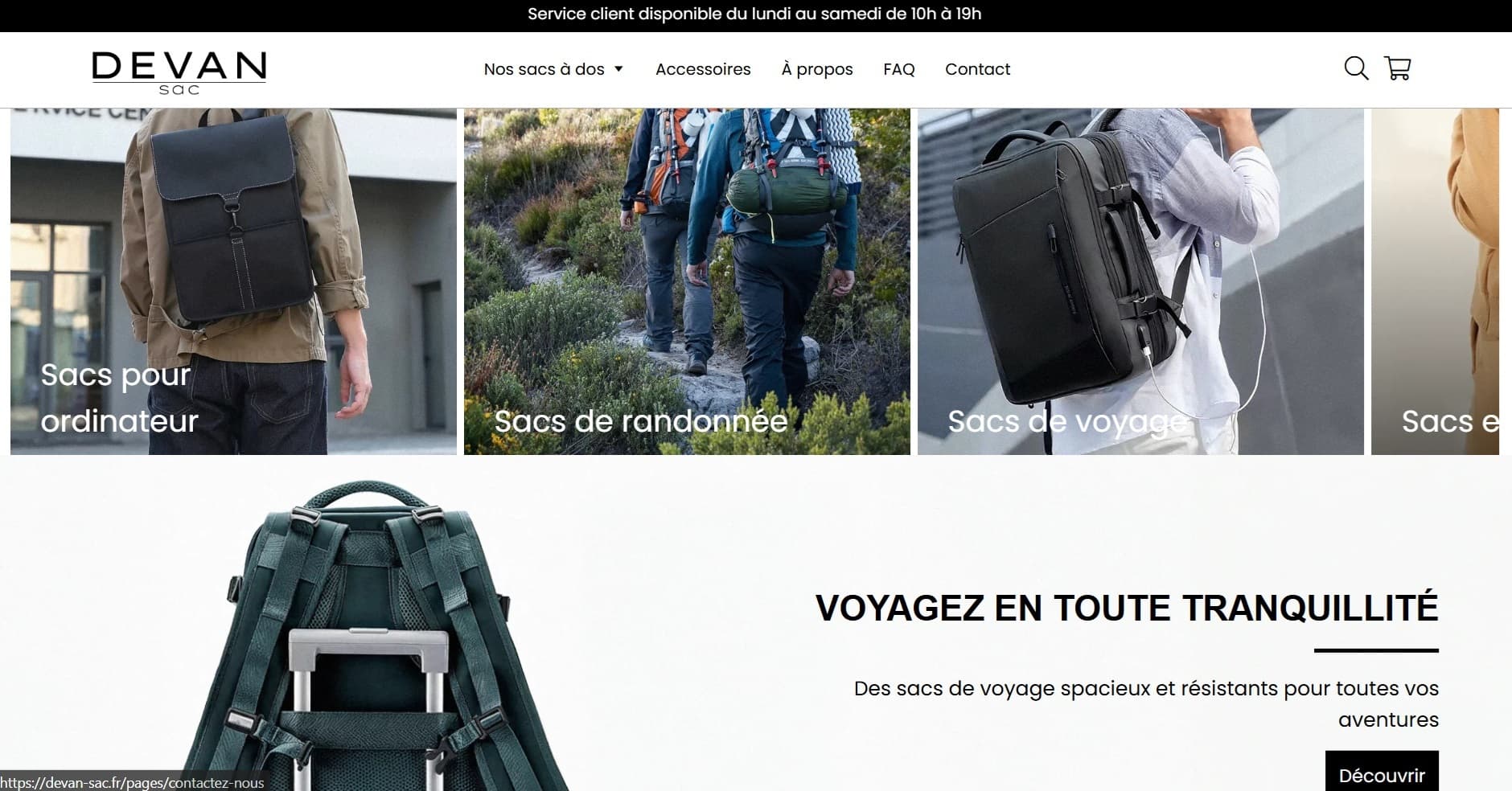 DEVAN-SAC product preview for startup listing on Aura++