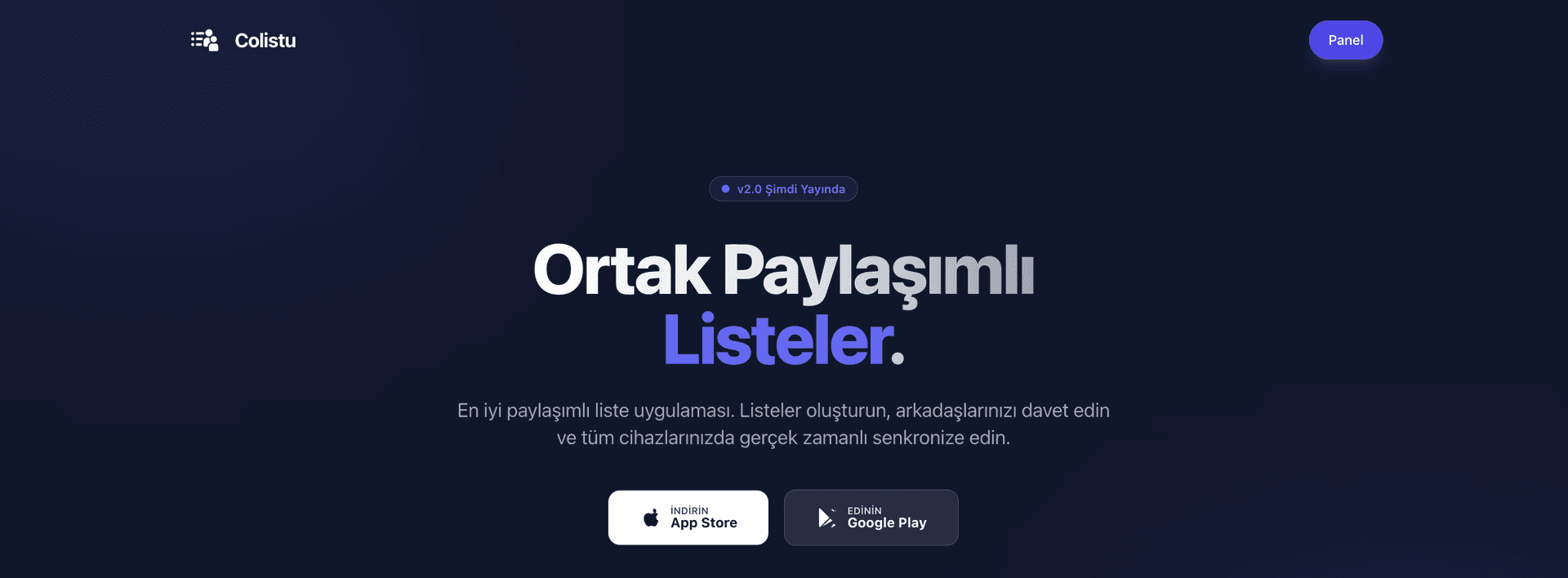 Colistu: Shared Community Lists product preview for startup listing on Aura++
