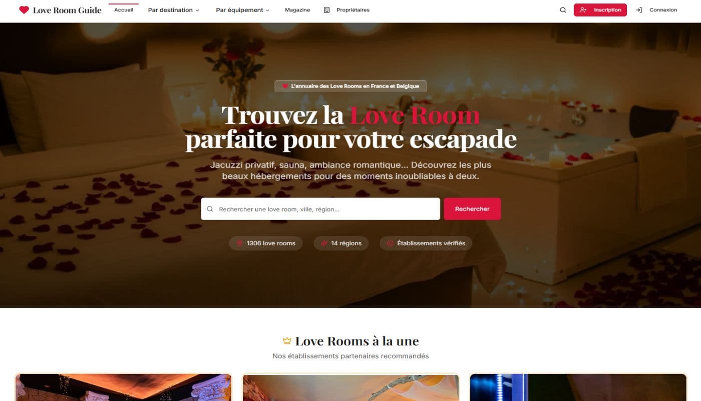 Love Room Guide product preview for startup listing on Aura++