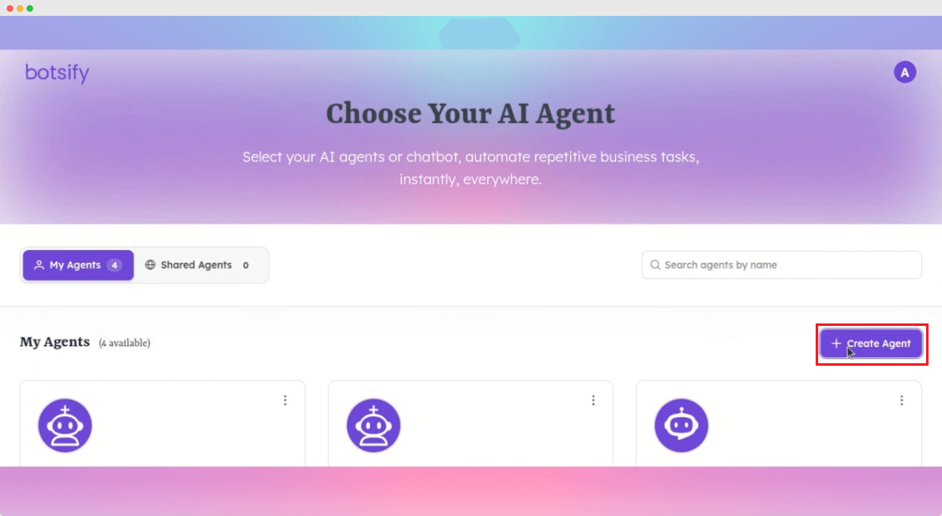 Botsify product preview for startup listing on Aura++