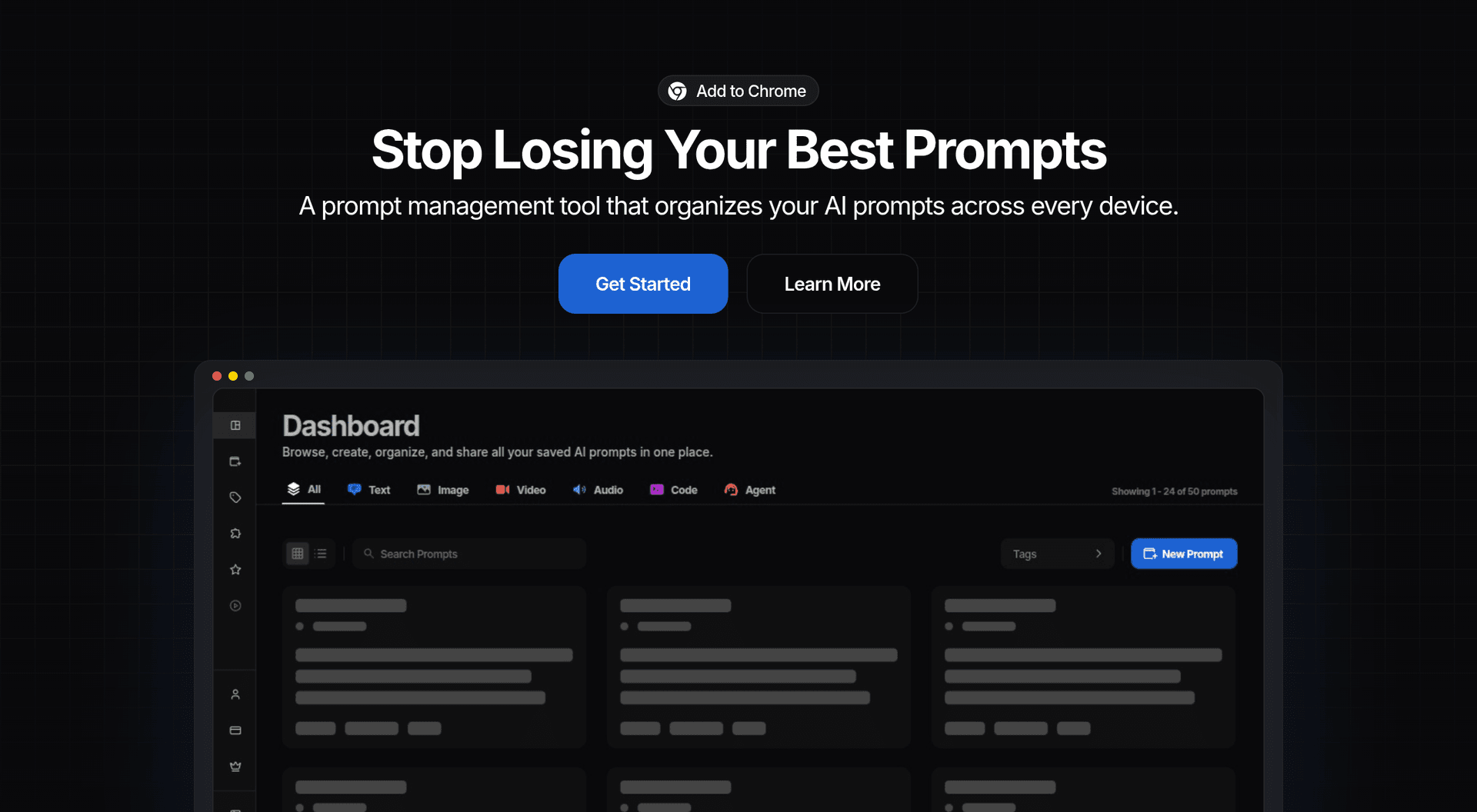 SpacePrompts product preview for startup listing on Aura++