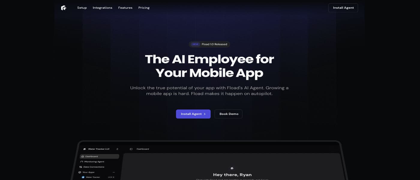 Fload product preview for startup listing on Aura++