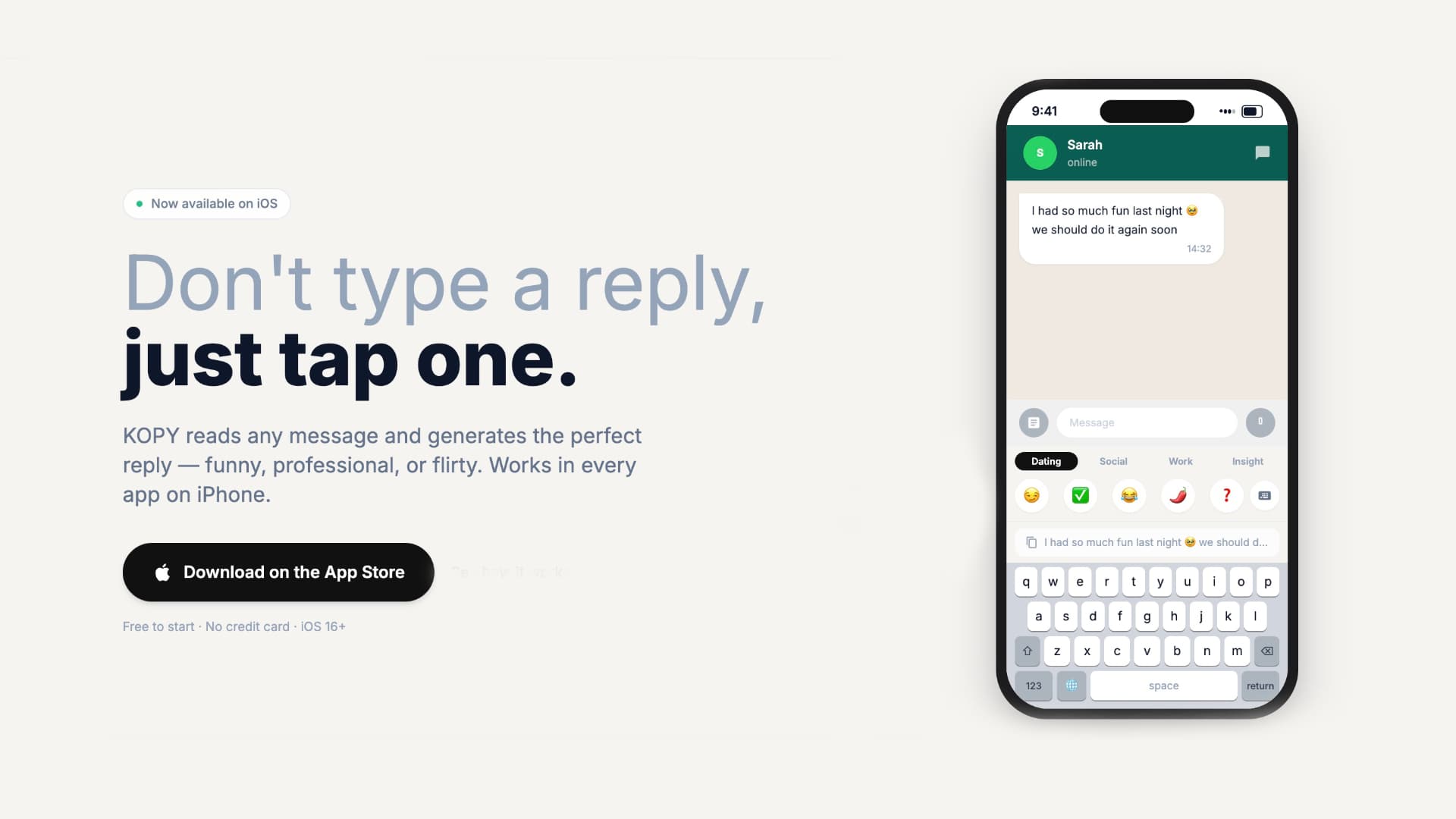 KOPY product preview for startup listing on Aura++