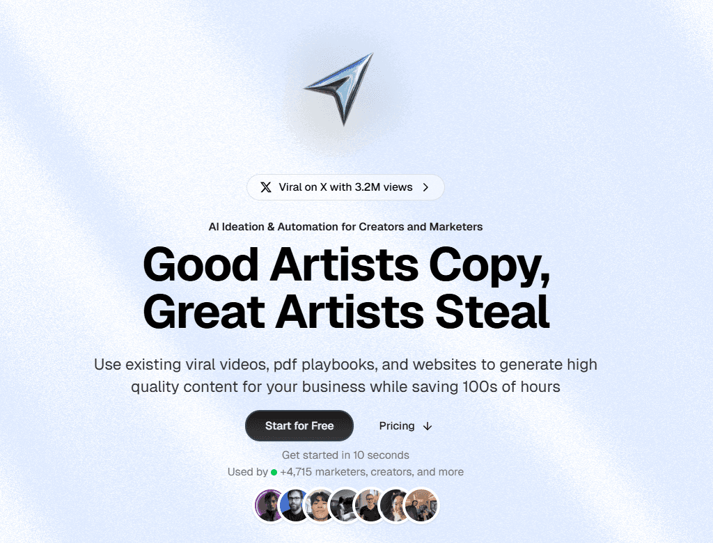 AI Flow Chat product preview for startup listing on Aura++