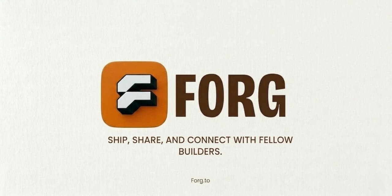 Forg product preview for startup listing on Aura++