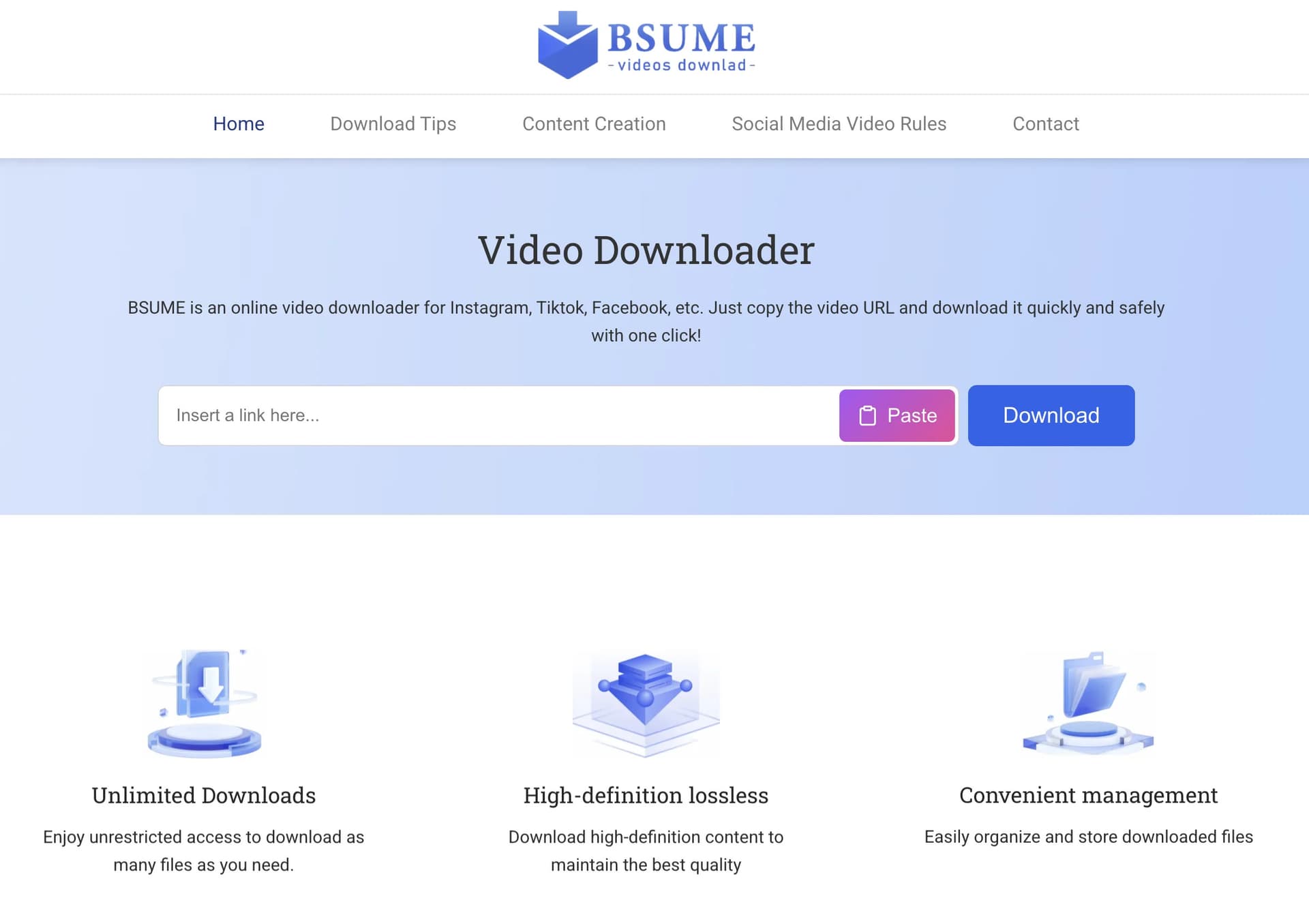Online Video Downloader product preview for startup listing on Aura++