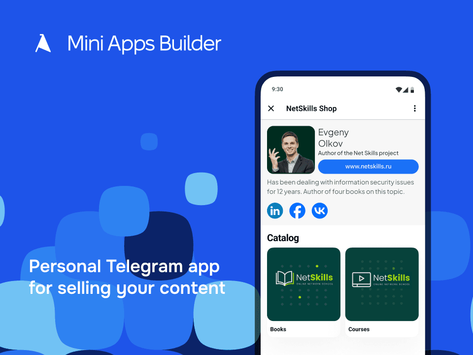 Mini Apps Builder product preview for startup listing on Aura++