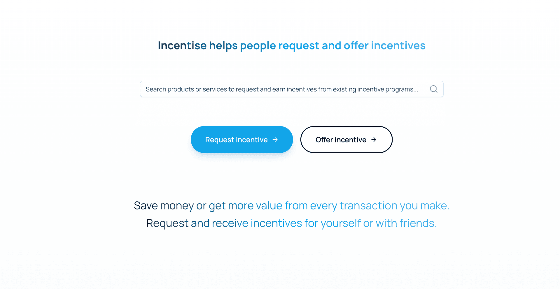 Incentise product preview for startup listing on Aura++