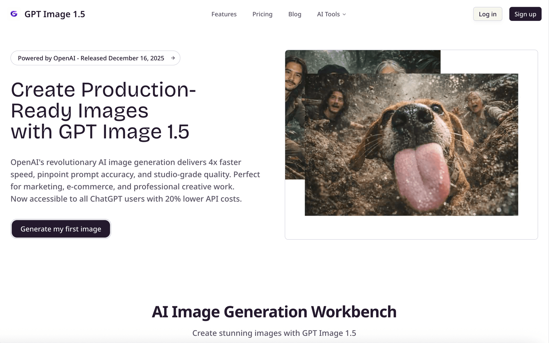 GPT Image 1.5 product preview for startup listing on Aura++