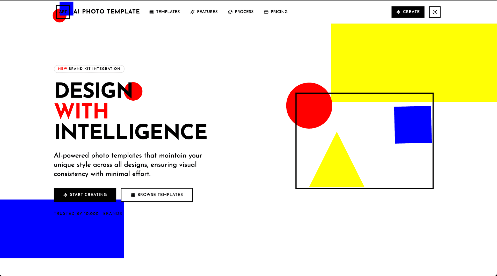 AI Photo Template product preview for startup listing on Aura++