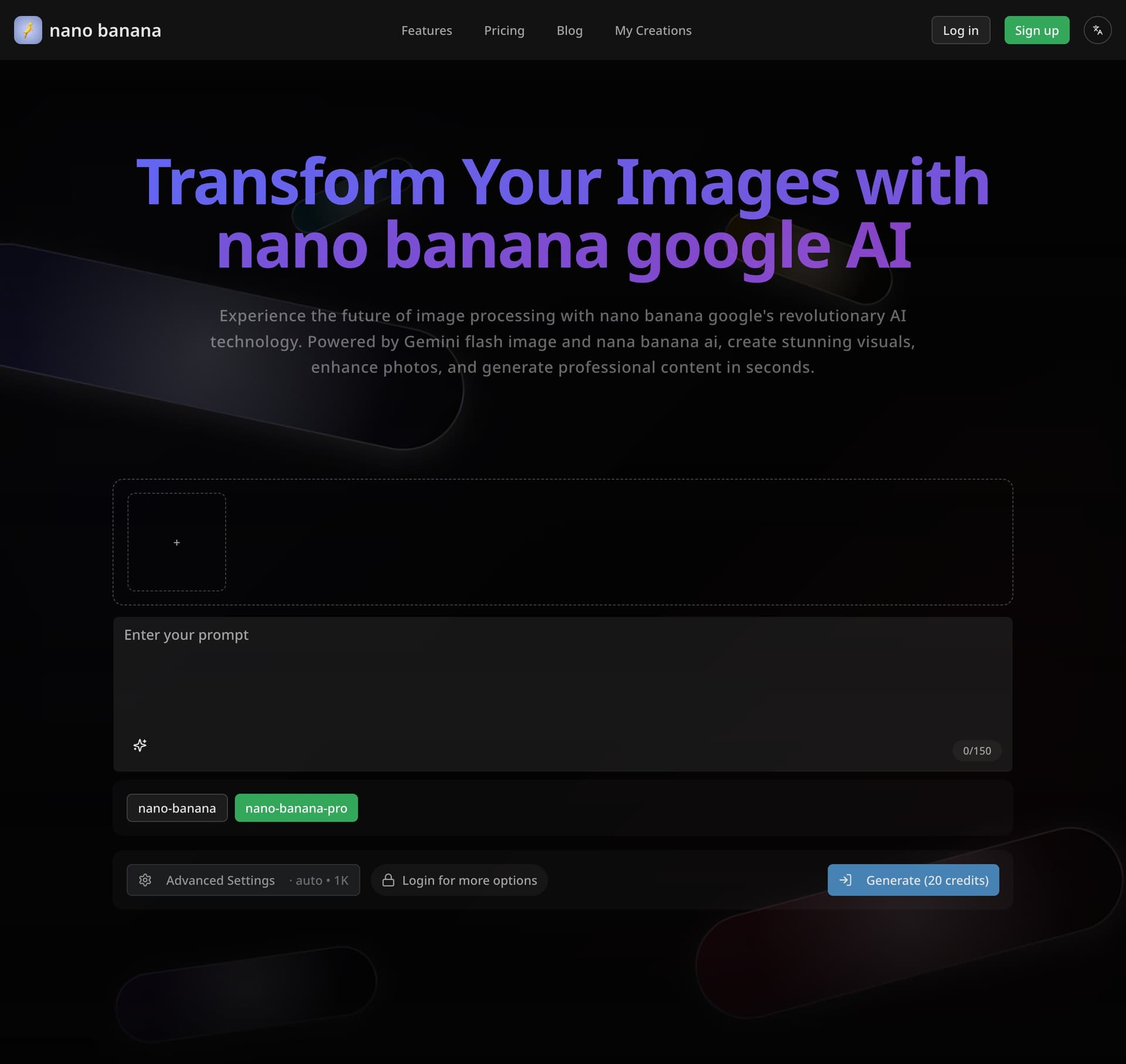 nano banana product preview for startup listing on Aura++