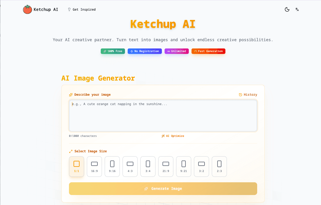 Ketchup AI product preview for startup listing on Aura++