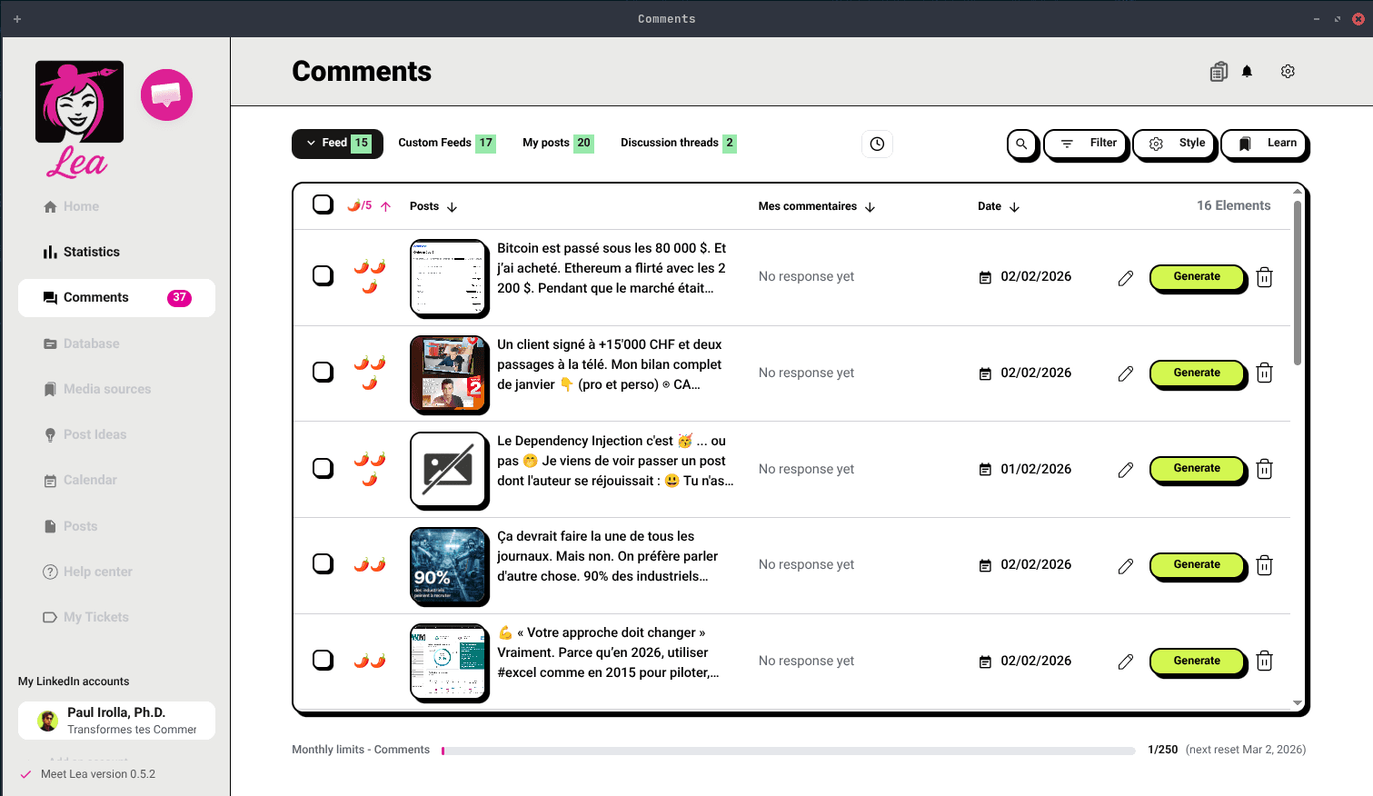 Meet Lea product preview for startup listing on Aura++