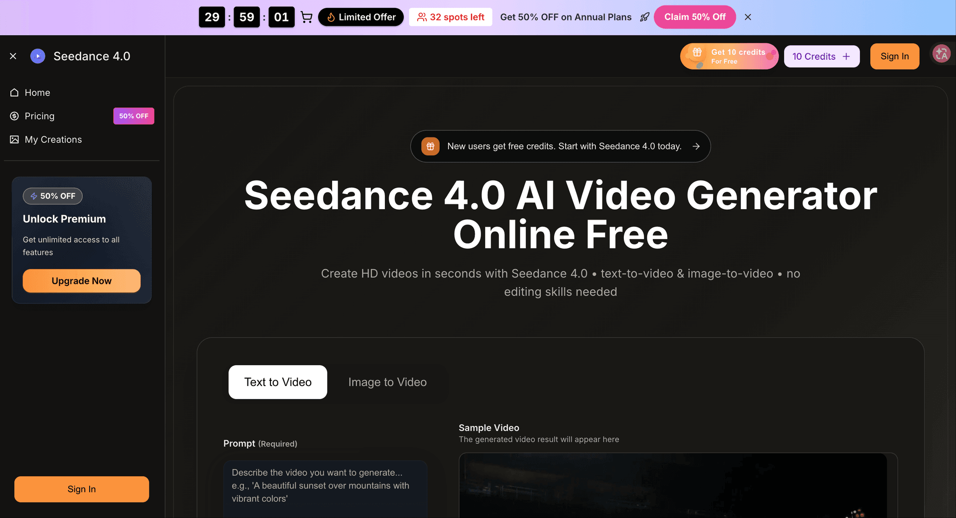 Seedance 4.0 product preview for startup listing on Aura++