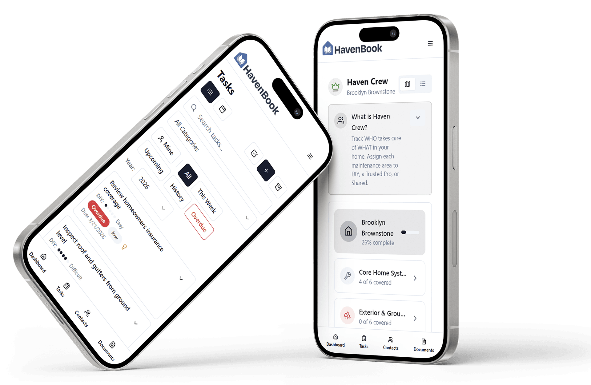 HavenBook Home Management Platform product preview for startup listing on Aura++