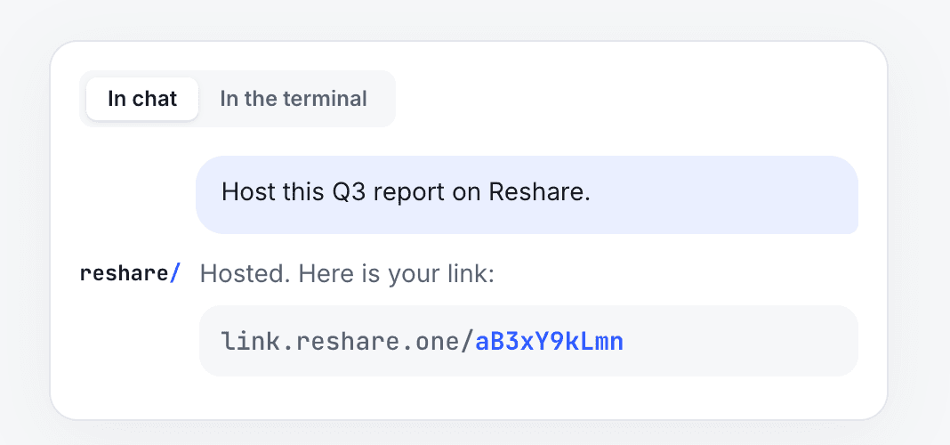 Reshare product preview for startup listing on Aura++