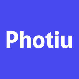 Photiu.ai Image Upscaler startup logo on Aura++