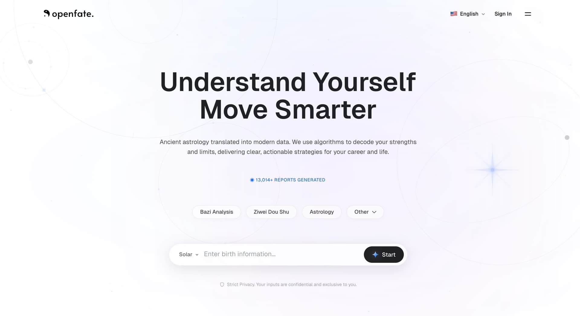OpenFate AI product preview for startup listing on Aura++