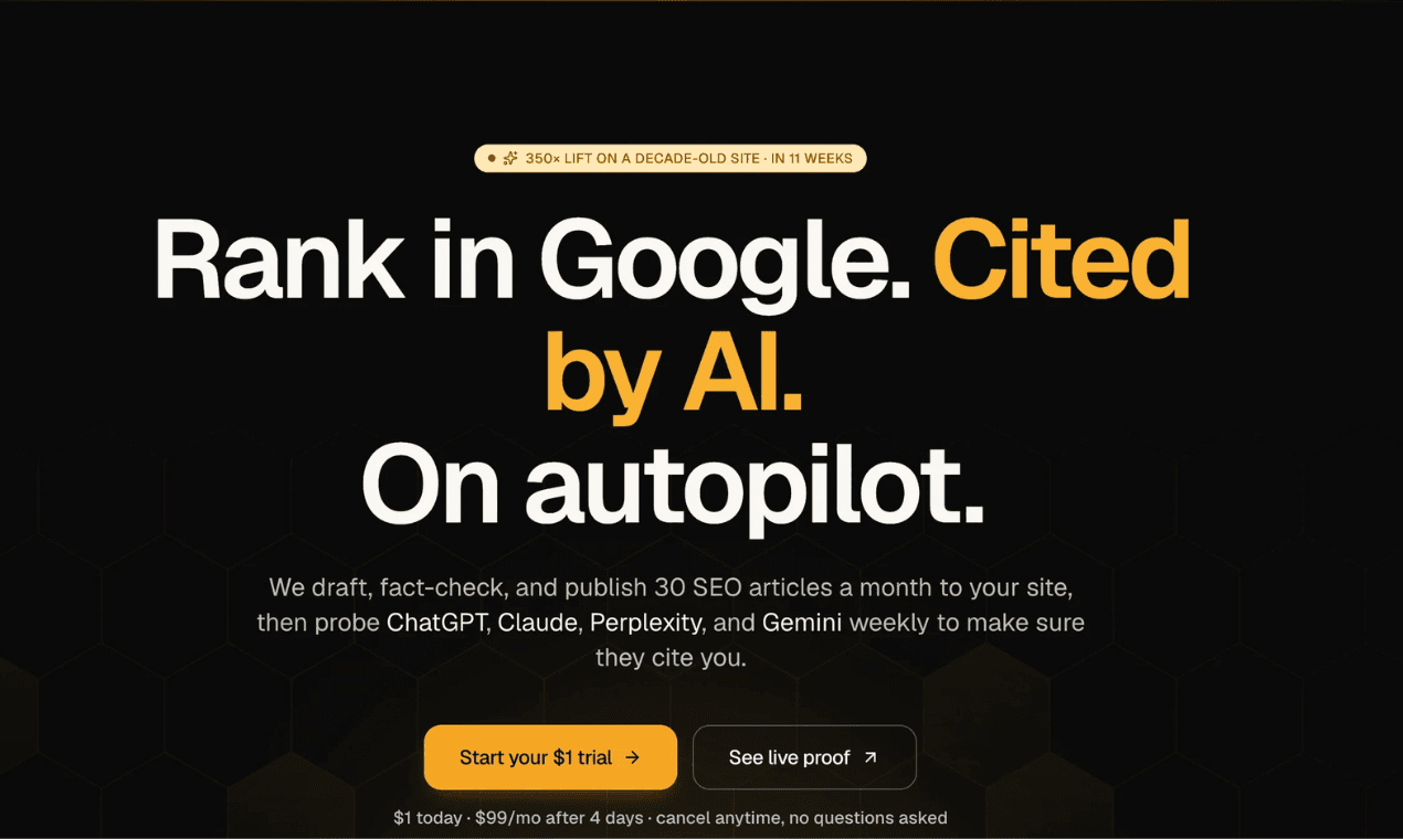 SeoHive product preview for startup listing on Aura++