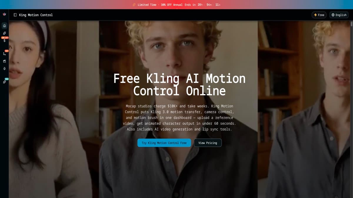 King Motion Control product preview for startup listing on Aura++