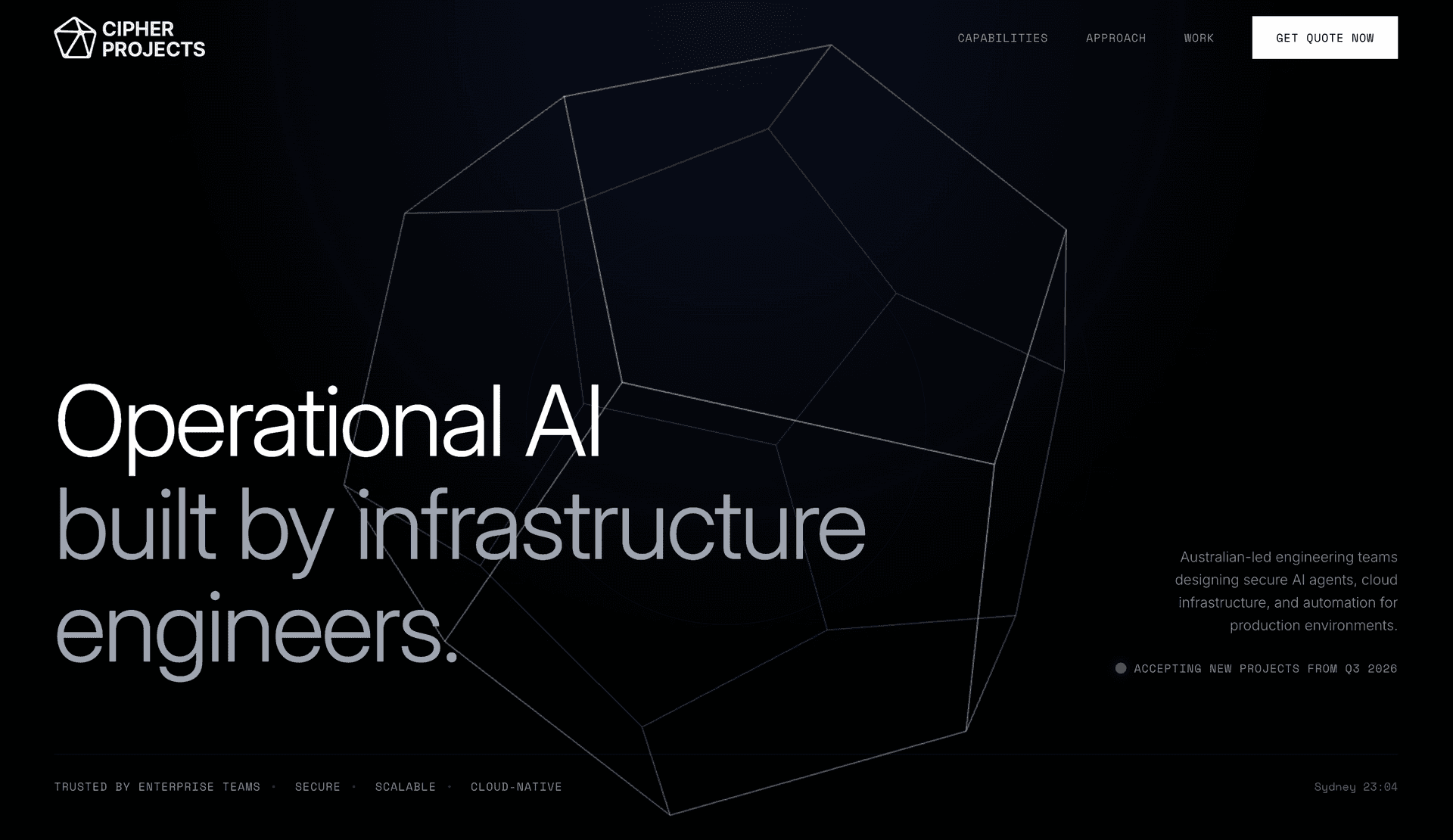 Cipher Projects product preview for startup listing on Aura++