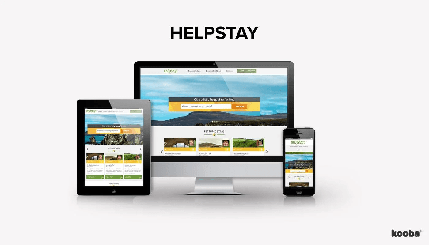 HelpStay.com product preview for startup listing on Aura++