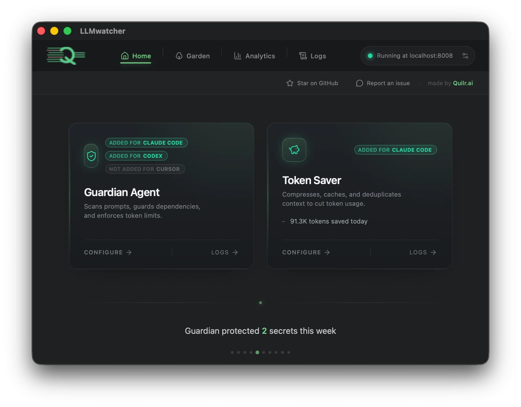 AgentGuard product preview for startup listing on Aura++