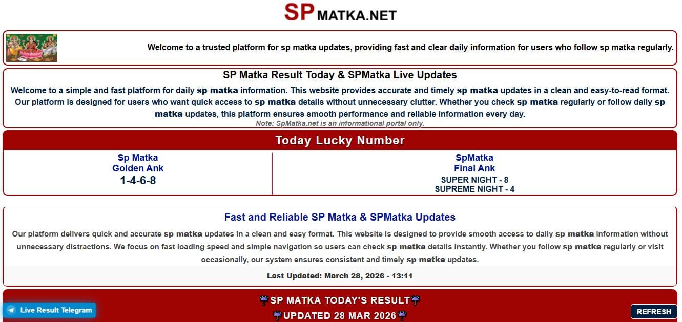 Sp Matka Dpboss product preview for startup listing on Aura++