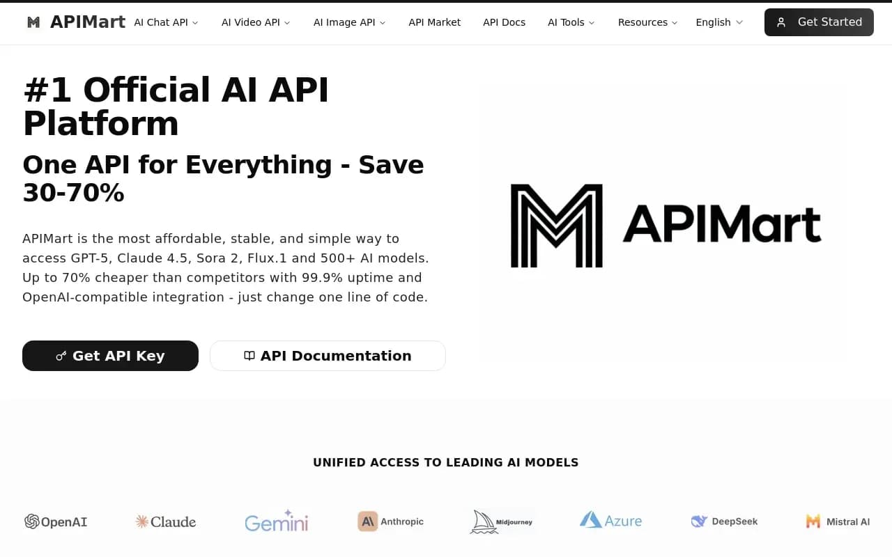 APIMart product preview for startup listing on Aura++