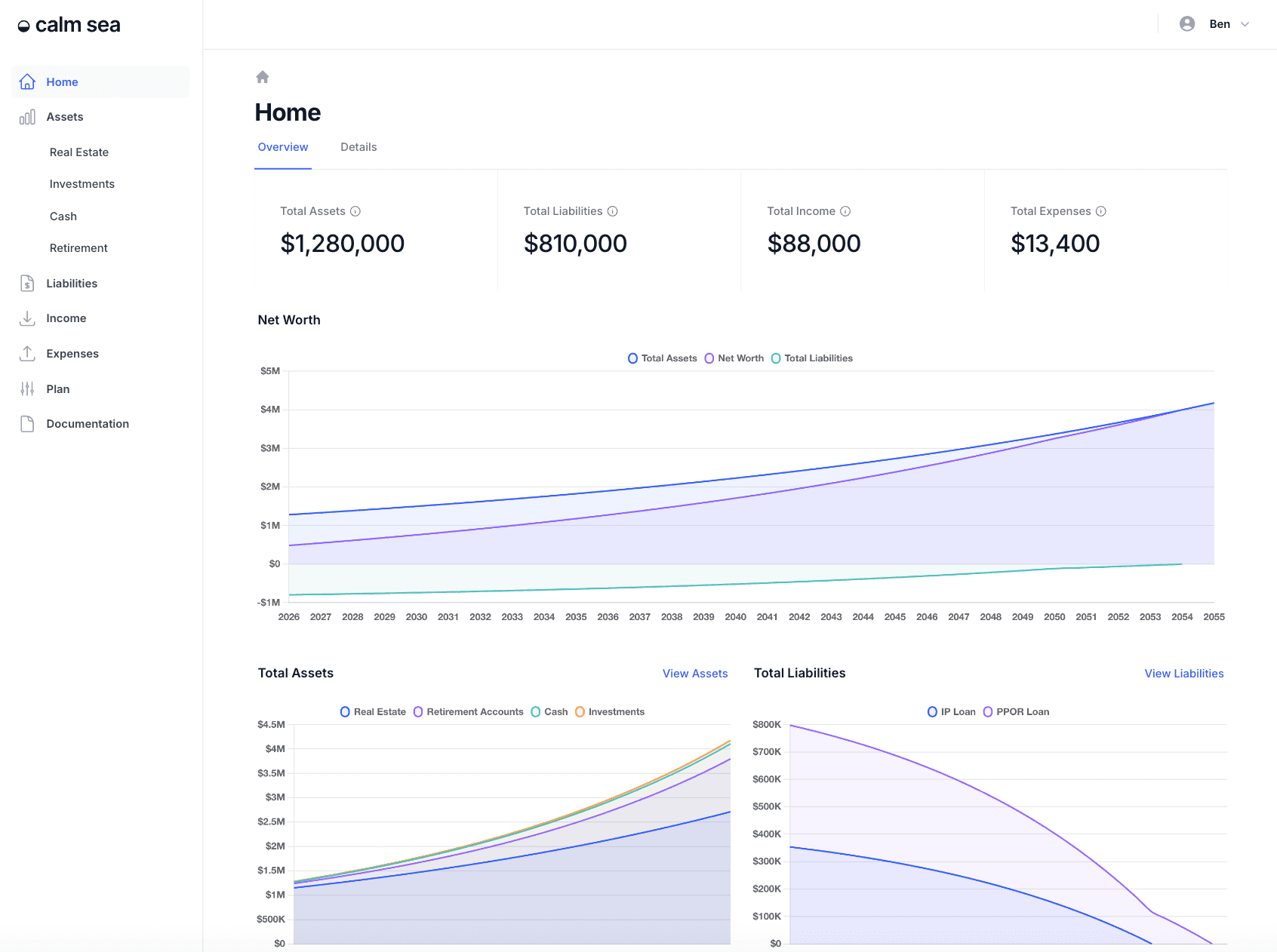 Calm Sea product preview for startup listing on Aura++