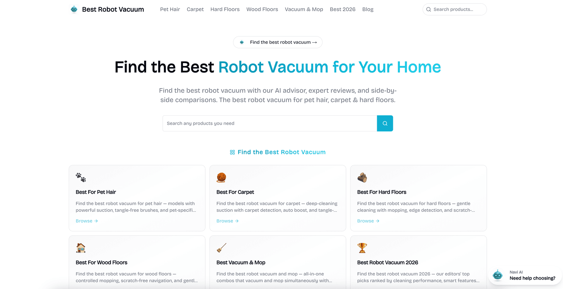 Best Robot Vacuum product preview for startup listing on Aura++