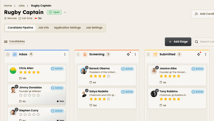 Happlicant product preview for startup listing on Aura++