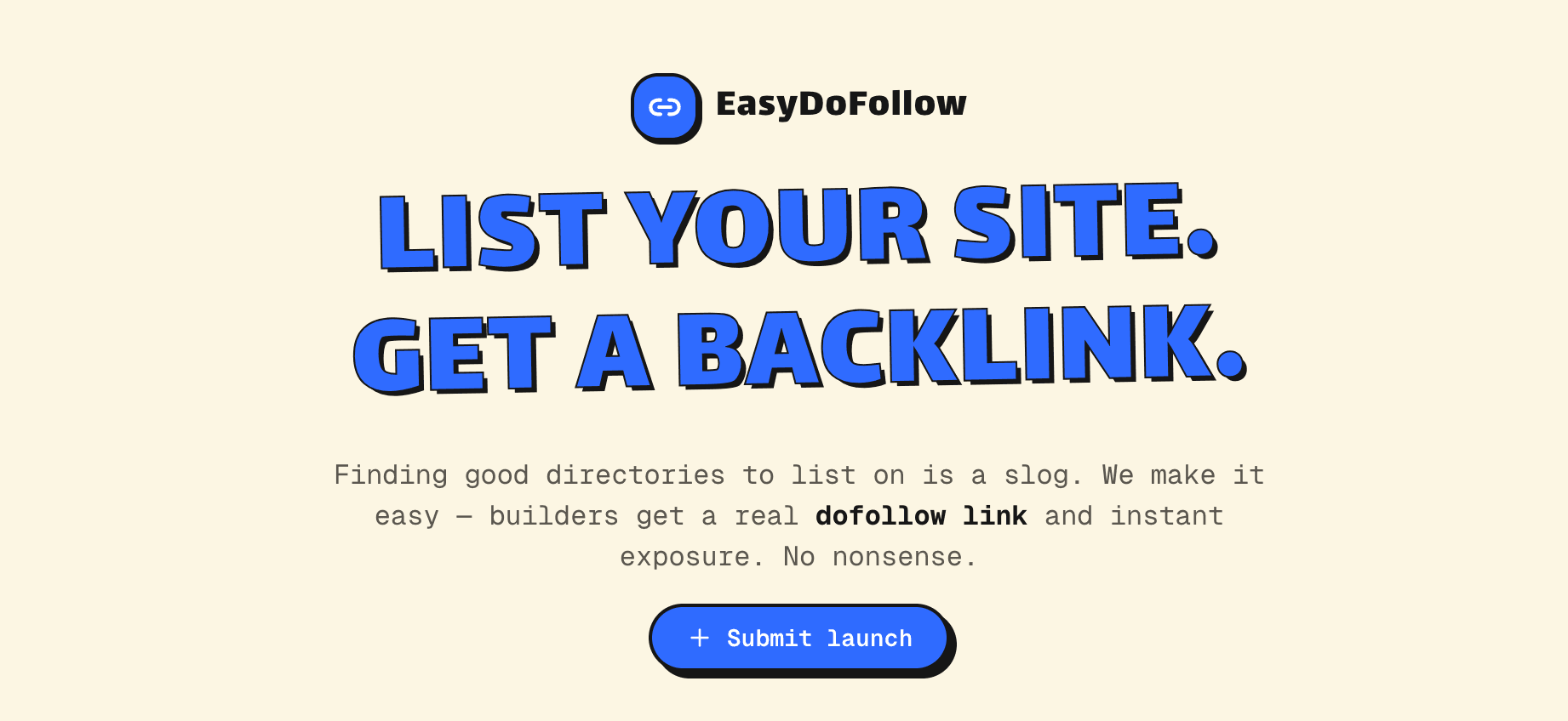EasyDoFollow product preview for startup listing on Aura++