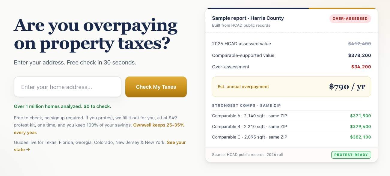AppealMyTax product preview for startup listing on Aura++