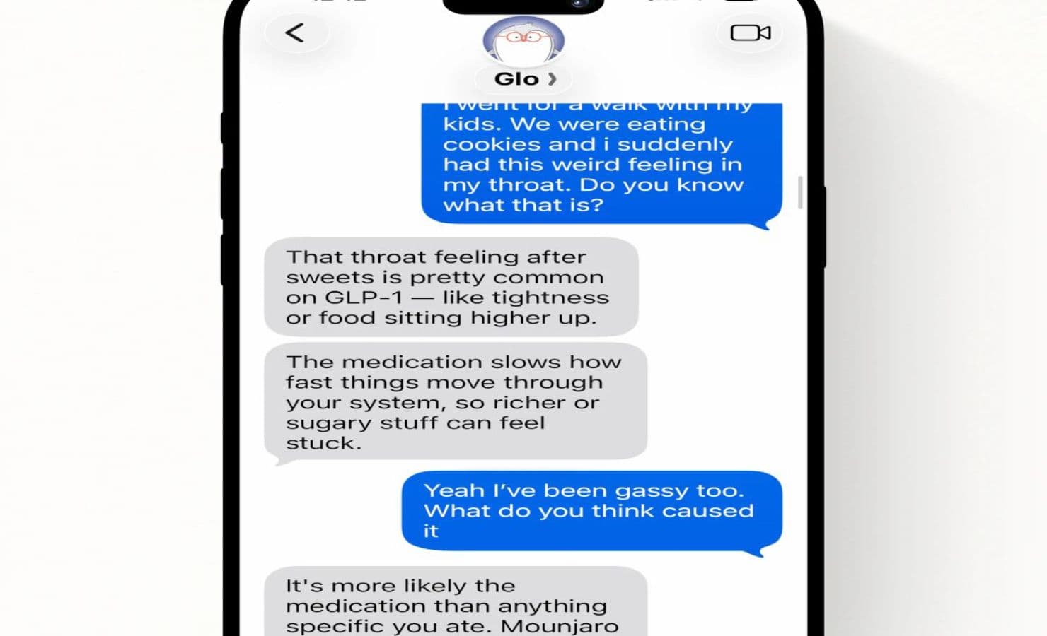 Glo product preview for startup listing on Aura++