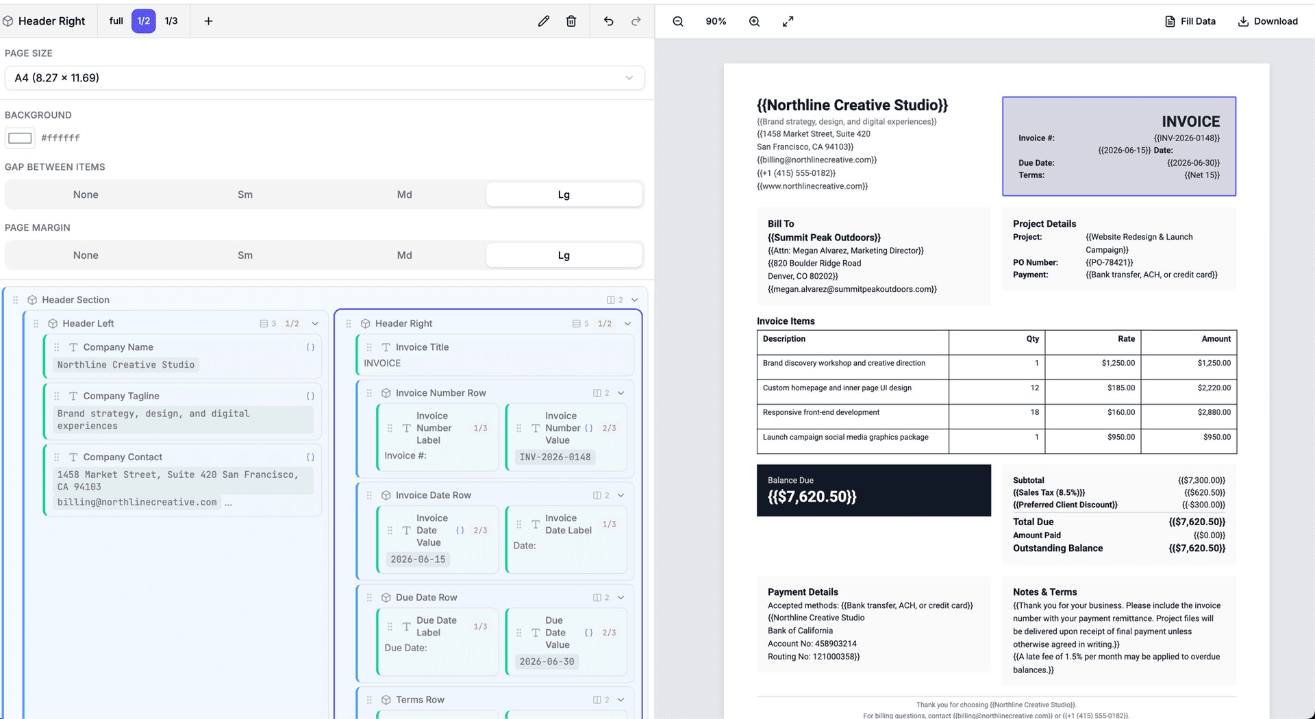 PDFMakerAPI product preview for startup listing on Aura++